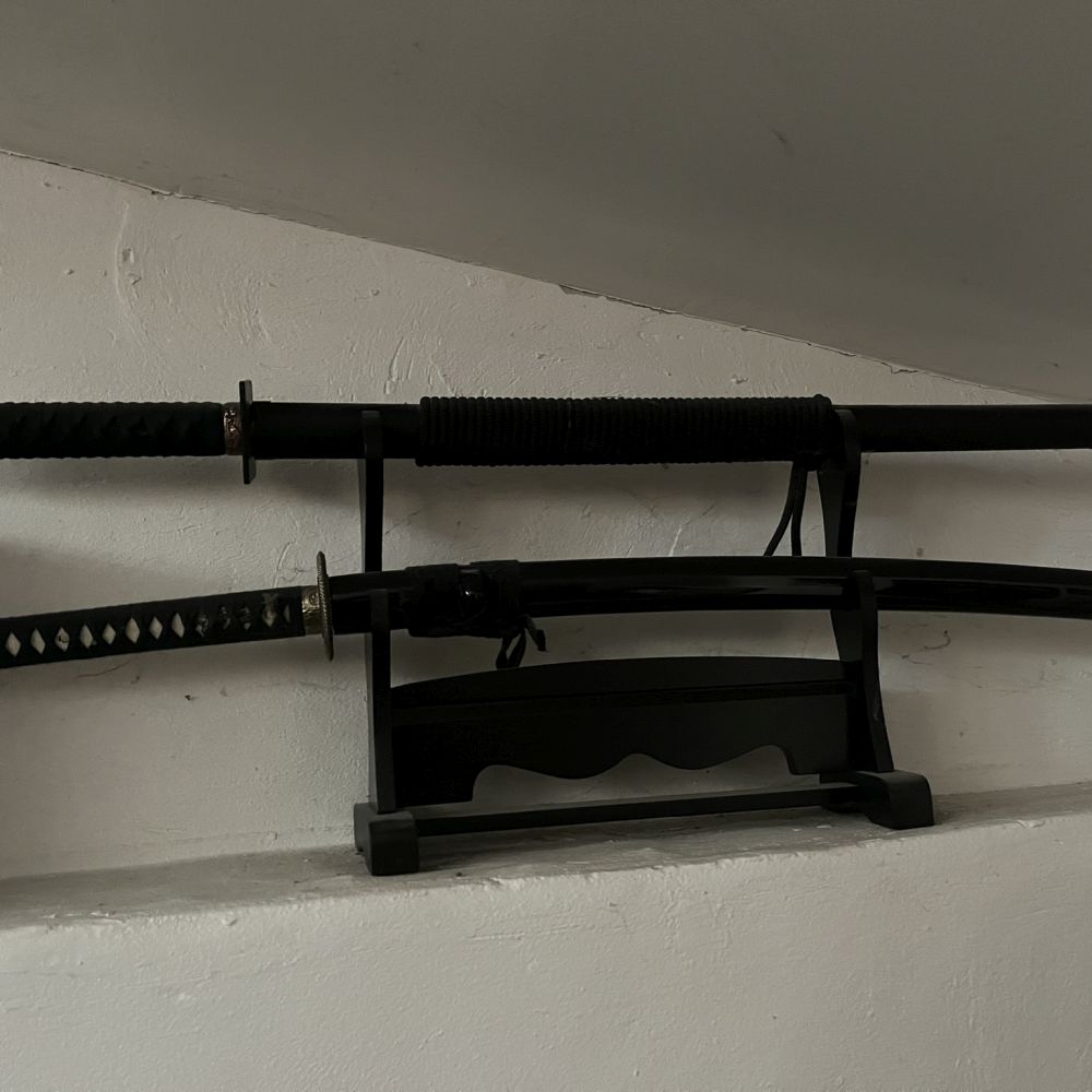 Mať katanu a ninja meč
